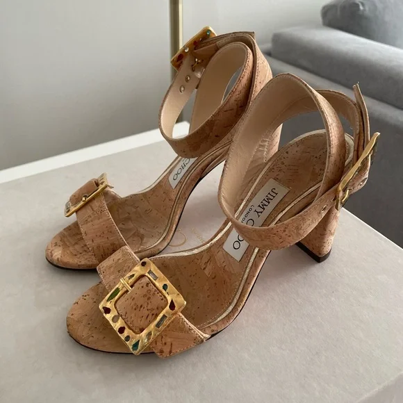 Jimmy Choo Dacha 85 Sandal, Size 34 EU - Picture 6 of 12